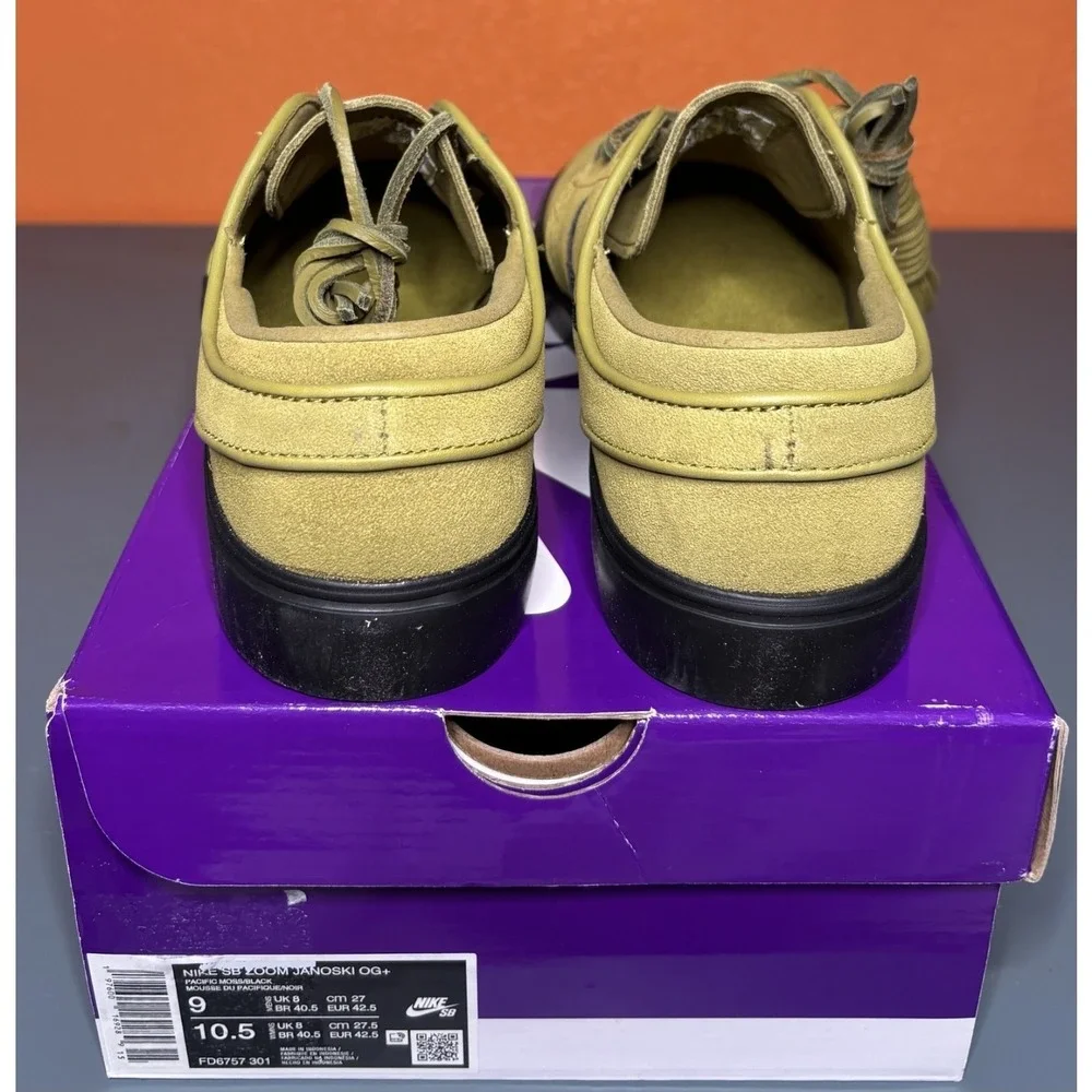 Nike SB Zoom Janoski OG+ Pacific Moss/Black FD6757-301 Mens Size 6